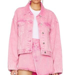 Steve Madden Sienna Jacket in Pink Glo